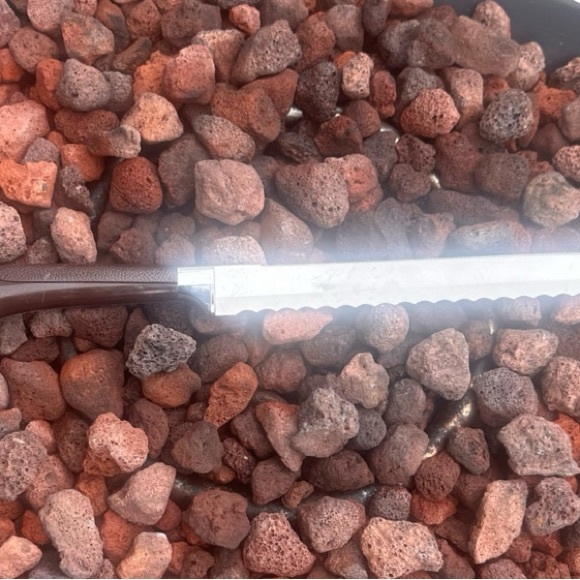 Ginsu 9" Blade Stainless Steel Double Edged Knife Plastic Handle VTG CUTLERY - Picture 2 of 7